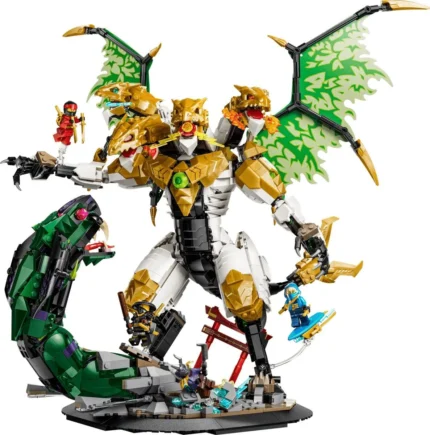 Set LEGO NINJAGO IMPRESIONANTA BATALIE A DRAGONULUI 71872 - prin Didactopia
