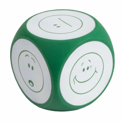 Zarul emoțiilor - Zar XL cu diferite stări emoționale - Latura de 10 cm
